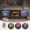 Bestier Modern 63" TV Stand with LED Lights for TV, Media Console with Cable Management - 2 of 4