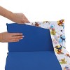 NoJo Disney Mickey Mouse Blue, Red, Green, Yellow, and White, Donald Duck, Pluto, and Goofy, Fun Starts Here Preschool Nap Pad Sheet - 4 of 4