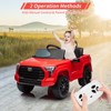 12V Ride on Car for Kids, Licensed Toyota Ride on Truck, Battery Powered Electric Car with Remote Control, LED Lights, Ride On Toys for Boys Girls - 3 of 4