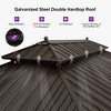PURPLE LEAF Outdoor Hardtop Gazebo Canopy for Patio Deck Backyard Heavy Duty Outside Sunshade with Netting and Curtains - 4 of 4