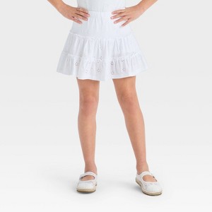Girls' Tiered Eyelet Skort - Cat & Jack™ - 1 of 3