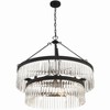Crystorama Lighting Emory 9 - Light Chandelier in  Black Forged - 3 of 4