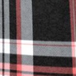 black coral plaid