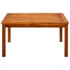 vidaXL Coffee Table Natural Wood Solid Acacia Wood - 17.7" x 17.7" x 14.2" - 2 of 4