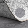 Vintage Boho Area Rug Medallion Distressed Rug, Abstract, Non-Slip - 3 of 4