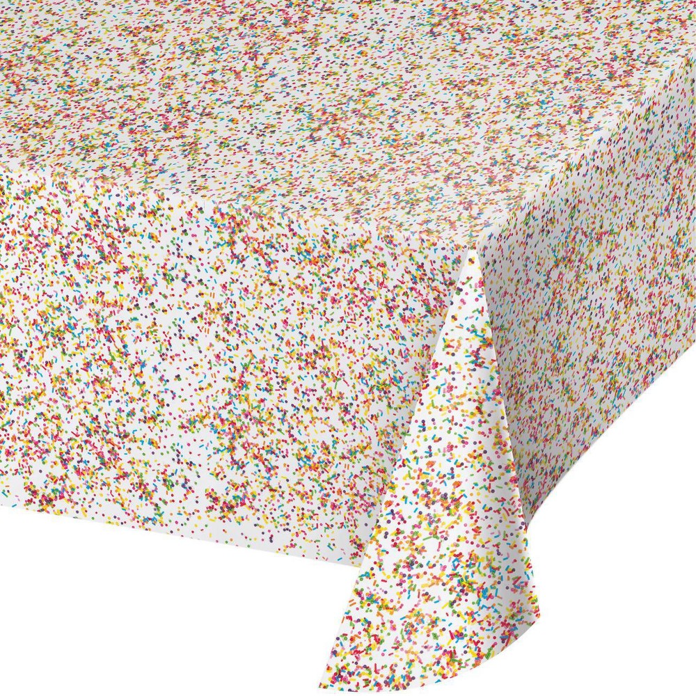 Photos - Tablecloth / Napkin 3ct Confetti Sprinkles Plastic Tablecloths