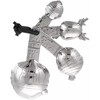 Ganz 4-Piece Zinc Alloy Measuring Spoon Set For Kitchen, Holiday Friends Themed, Silver - 3 of 3