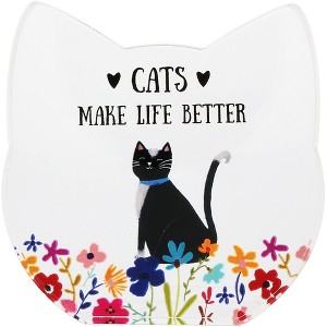 Pavilion Gift Company - Cats - 3.5" Acrylic Cat Plaque - Wall Sign Panels - 1 of 4