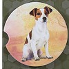 E & S Imports 2.5 Inch Jack Russel Car Coaster Super Absorbent Coasters - 3 of 3