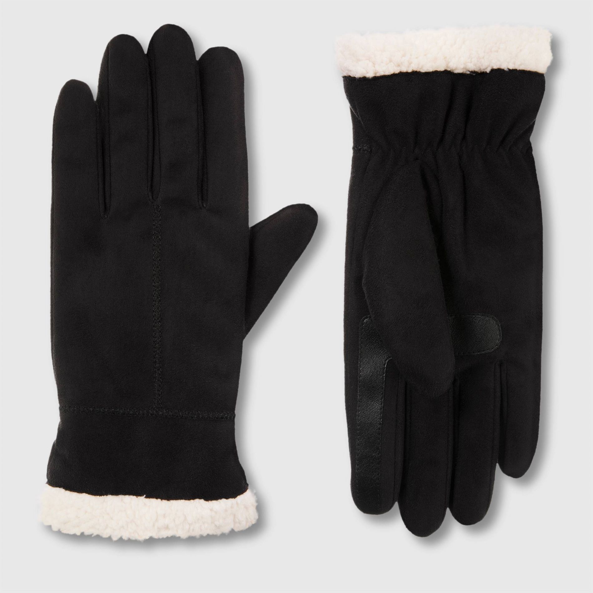 Isotoner Microsuede Gloves - Black
