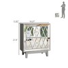 NicBex Nightstand with 2 Drawers,Modern Bedside Table with Unique Design,Side Table for Bedroom,Living Room - 3 of 4