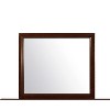 HomeStock Sleek Merlot Mirror with Polished Wood Frame – Contemporary Bedroom Mirror for Dressers - 3 of 3
