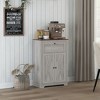 NicBex Minimalist Sideboard Cabinet Farmhouse Kitchen Buffet Cabinet with 2 Doors Small Storage Cabinet for Small Space,Living Room - 4 of 4