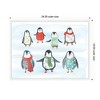 Kate & Laurel All Things Decor Sylvie Framed Canvas Winter Wonder Penguins by Turnowsky - 2 of 4