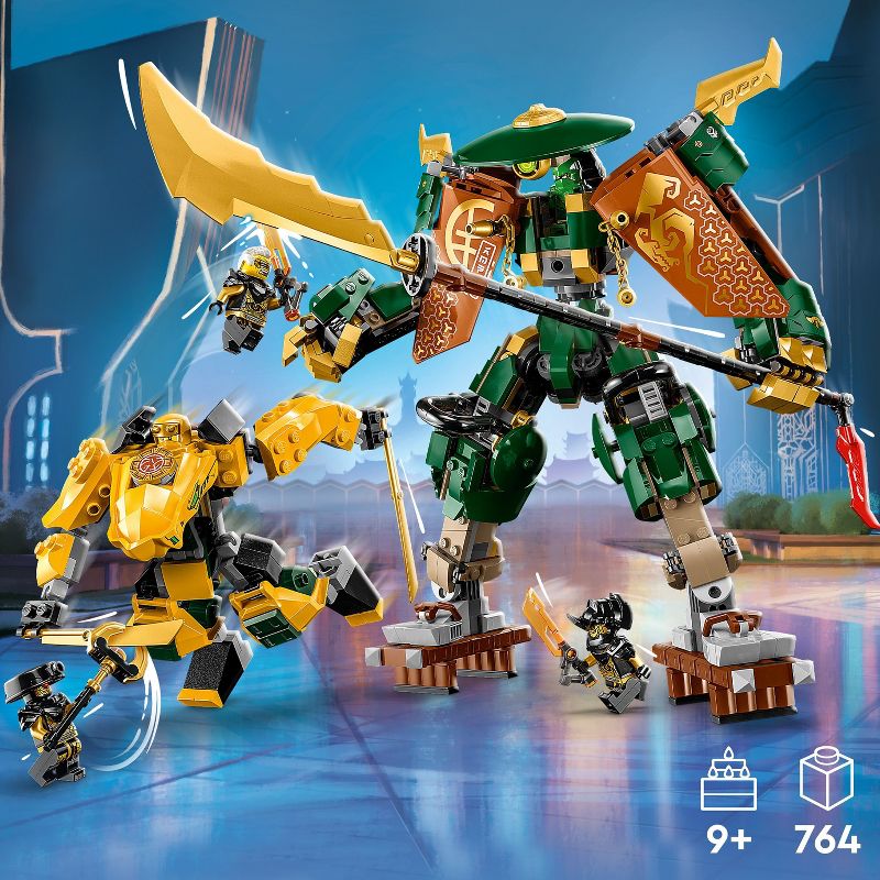LEGO NINJAGO Lloyd and Arin&#39;s Ninja Team Mechs Ninja Building Toy 71794, 3 of 10