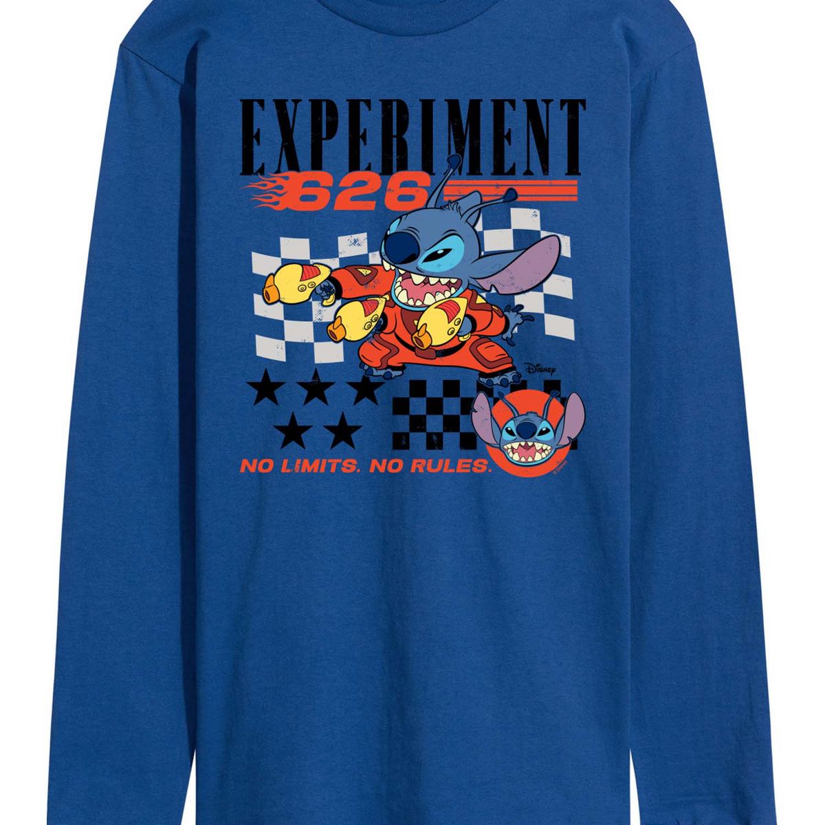 Men's - Lilo & Stitch - Stitch Racing Jersey Long Sleeve Graphic T-Shirt - thumbnail 10