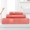 Contemporary Quick-Drying Zero-Twist Cotton 3-Piece Towel Set by Blue Nile Mills - 2 of 4