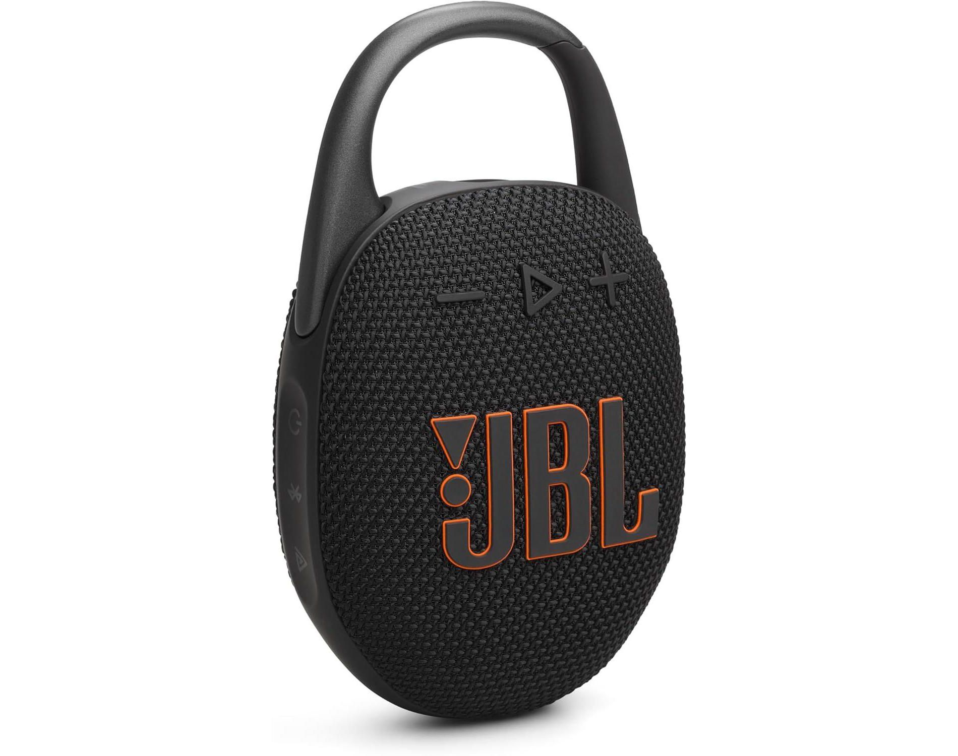 Factory Refurbished JBL Clip 5 Portable Bluetooth Speaker Waterproof & Dustproof 12HR Battery Super Compact Great For Pools Picnics Beaches & More