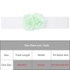INSPIRE CHIC Women's Large Chiffon Rose Double-Flower Elastic Stretch Wide Corset Waist Belt 1 Pc - 4 of 4