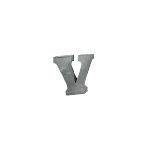 Slickblue Zinc Alphabet Letters, Individual A-Z & "&" Symbol, Wall Letters, Modern, Silver, 2.5"x2" Each - 1 of 4