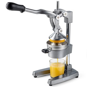 Eurolux Professional Cast Iron Citrus Juicer, Manual Hand Press, Heavy Duty, Stainless Steel Cup,  Gray - 1 of 4