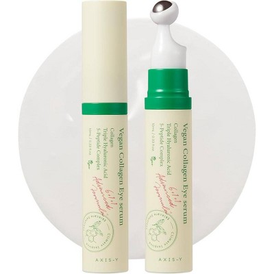 Axis-Y Vegan Collagen Eye Serum (0.33 oz) Improve Face Elasticity, Reduces Skin Fine Lines & Wrinkles, Brightens Under-Eye Area