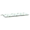 VidaXL Garden Bench Cushions 2pcs Leaf Pattern 47.2"x19.7"x2.8" Fabric - 4 of 4