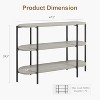 Jojoka console Table, 3 Tier Small Entryway Table, Behind Couch Table, Farmhouse Hallway Table for Entryway, Foyer, Living Room, Hallway - 3 of 4