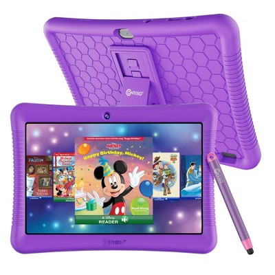 Contixo K102 10" Kids Tablet, 2025 Model, 80 Disney eBooks, 32GB, Kid-Proof Case & Stylus