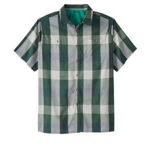 KingSize Short Sleeve Printed Sport Shirt - 1 of 4