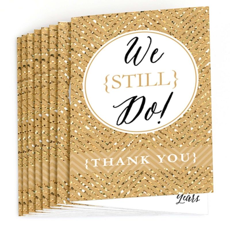 Big Dot of Happiness We Still Do - 50th Wedding Anniversary - Thank You Cards (8 count), 2 of 7