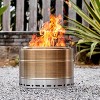 19" Smokeless Fire Pit,Stainless Steel Outdoor Fireplaces with Protective Cover - 2 of 4