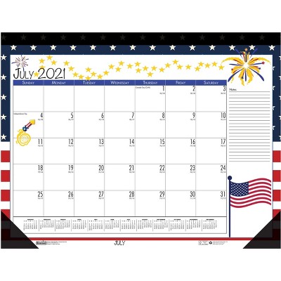 House of Doolittle 2021-2022 17"x22" Academ Desk Pad Calendar Seasonal Holiday Depict 1395-22