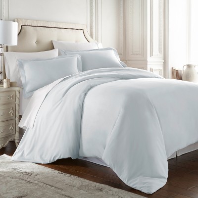Hc Collection Hotel Luxury 3-piece Duvet Cover Set, King, Ice Blue : Target
