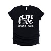 Simply Sage Market Women's Live Love Basketball Short Sleeve Graphic Tee - 2 of 4