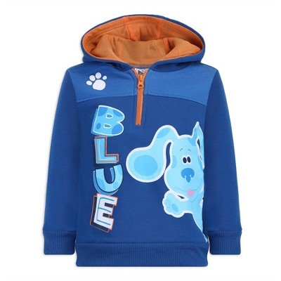 Nickelodeon Boy's Blue's Clues Half Zip Pullover Graphic Hoodie for toddler