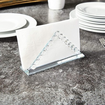 Clear Crystal Decorative Napkin Holder for Tabletop