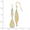 Black Bow Jewelry Twisted Filigree Dangle Earrings in 10k Yellow Gold & White Rhodium - 4 of 4