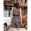 Women's 2 Pieces Dress Tie Front A Line Midi Dress Halloween Costumes Festivals for Women with Apron - 4 of 4