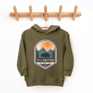 The Juniper Shop Yellowstone National Park Badge Toddler Hoodie - 1 of 4