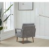 NicBex Chenille Upholstered Accent Chair with Armrest and Soft Cushion,Modern Arm Chairs for Bedroom,Reading Room - 4 of 4