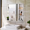 Pamapic Modern Bathroom Medicine Cabinet with Mirror and Shelves - 4 of 4