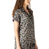 Hello Mello Womens Beauty Sleep Satin Pajama Top - 2 of 4