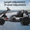 24V Electric Go Kart for Kids, with 2 * 150W Motors, Adjustable Seat, 8mph Speed, Led Lights, for Children Ages 6-15 - 3 of 4