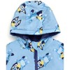 Bluey Zip Up Waterproof Hooded Rain Jacket Coat Toddler - 2 of 4