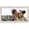 PosterPalooza | Panoramic Shabby Chic White Picture Frame - UV Acrylic, Foam Board Backing, Hanging Hardware - 2 of 4