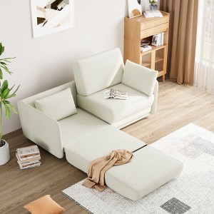 Pull Out Sofa Bed Queen Size, Multi-Functional Queen Size Sofa Bed ， Convertible Sleeper Couch with Thicked Cushions, for Living Room,Bedroom - 1 of 4
