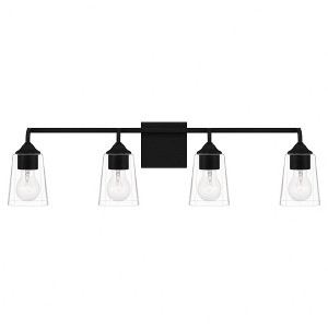 Quoizel Lighting Thoresby 4 - Light Vanity in  Matte Black - 1 of 4