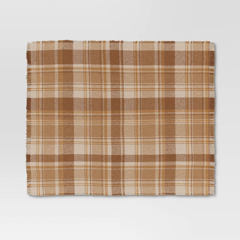 Raised Striped Boucle Plaid Throw Blanket - Threshold™, 4 of 7