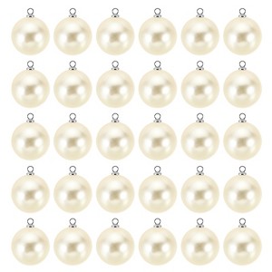 Unique Bargains Plastic Bulk Elegant DIY Crafts Jewelry Making Pearl Pendant 100 Pcs - 1 of 4